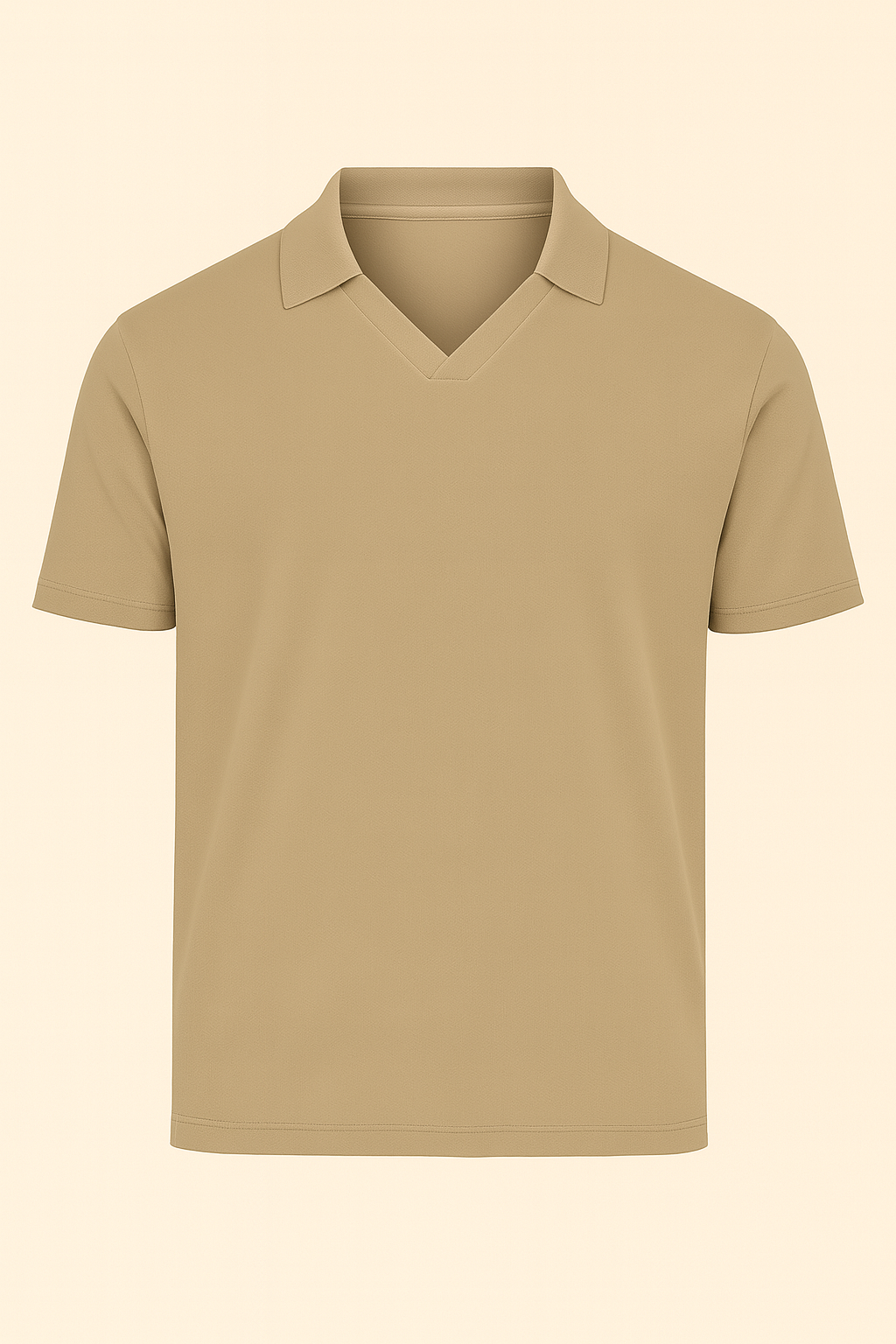 Premium Luxury Stretch V Neck Polo – Bio Baumwolle mit Elasthan