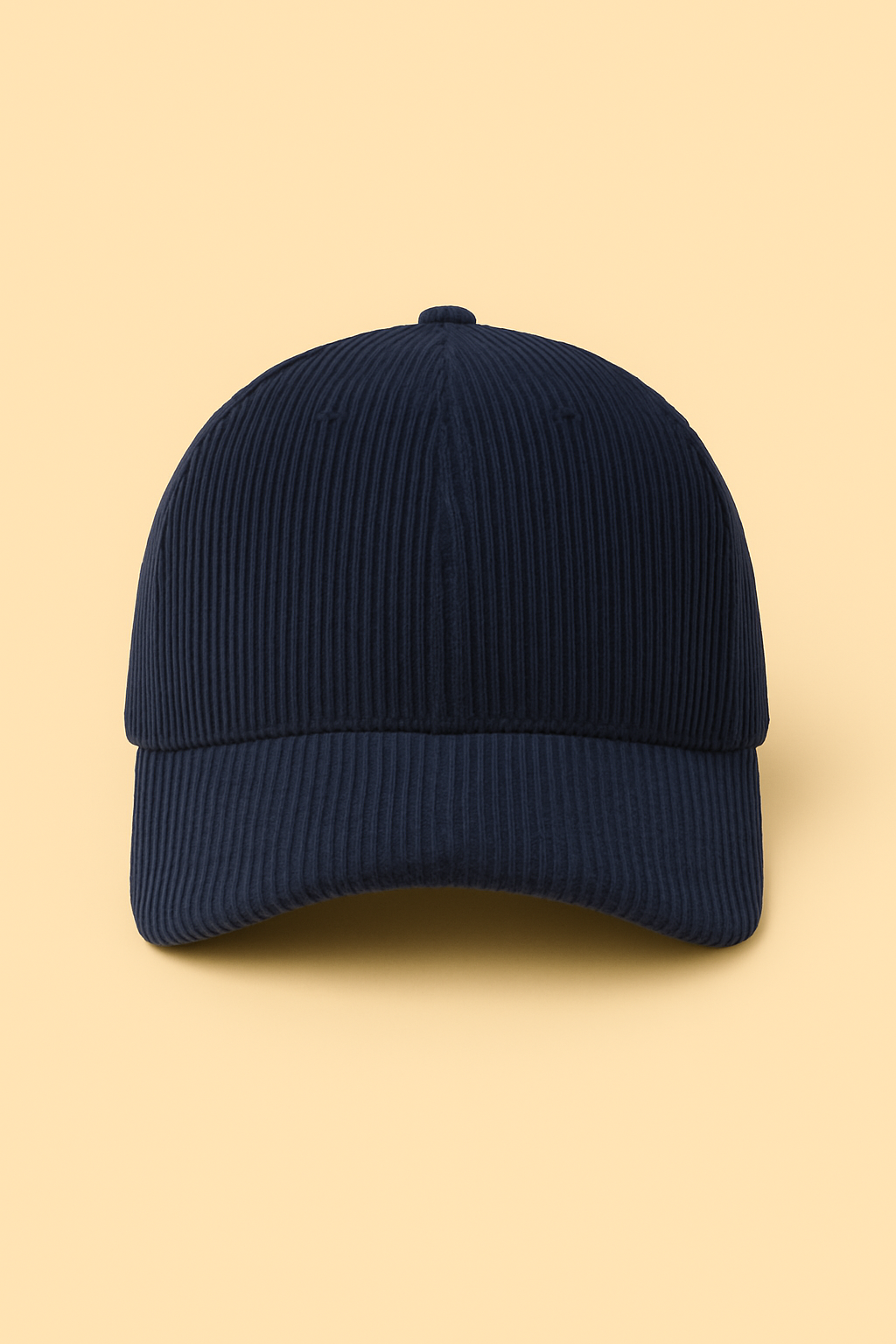 Premium Cord Cap 6-Panel ohne Verschluss, viele Farben & Größen
