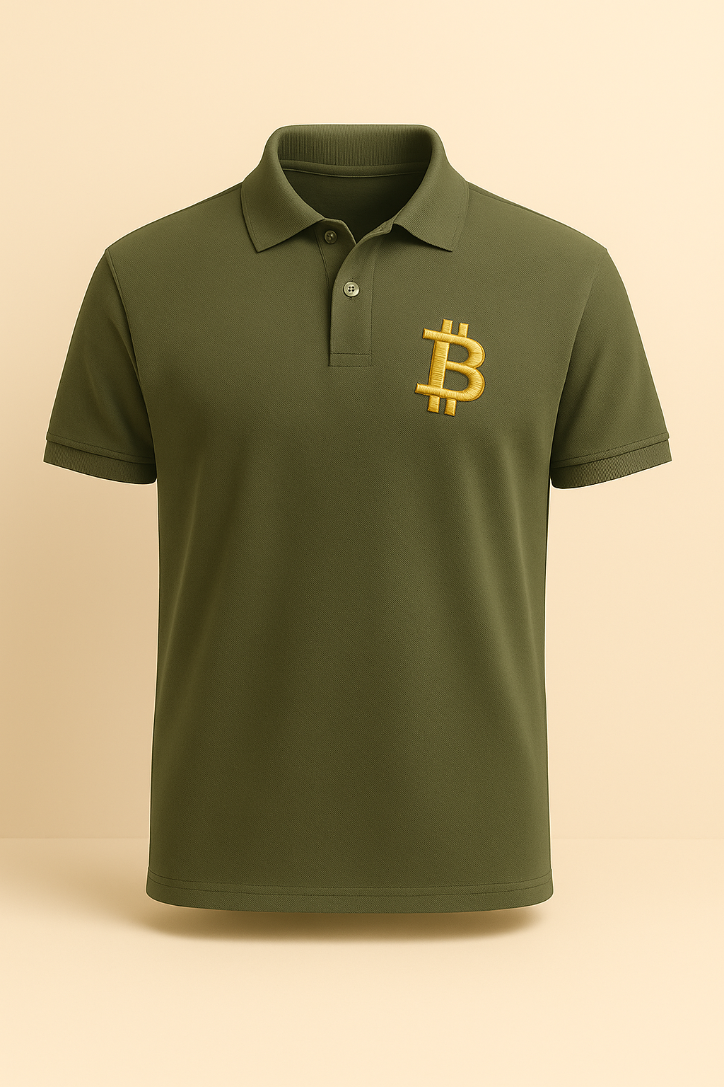 Bitcoin Premium Polo Shirt aus 100% Prozent Baumwolle