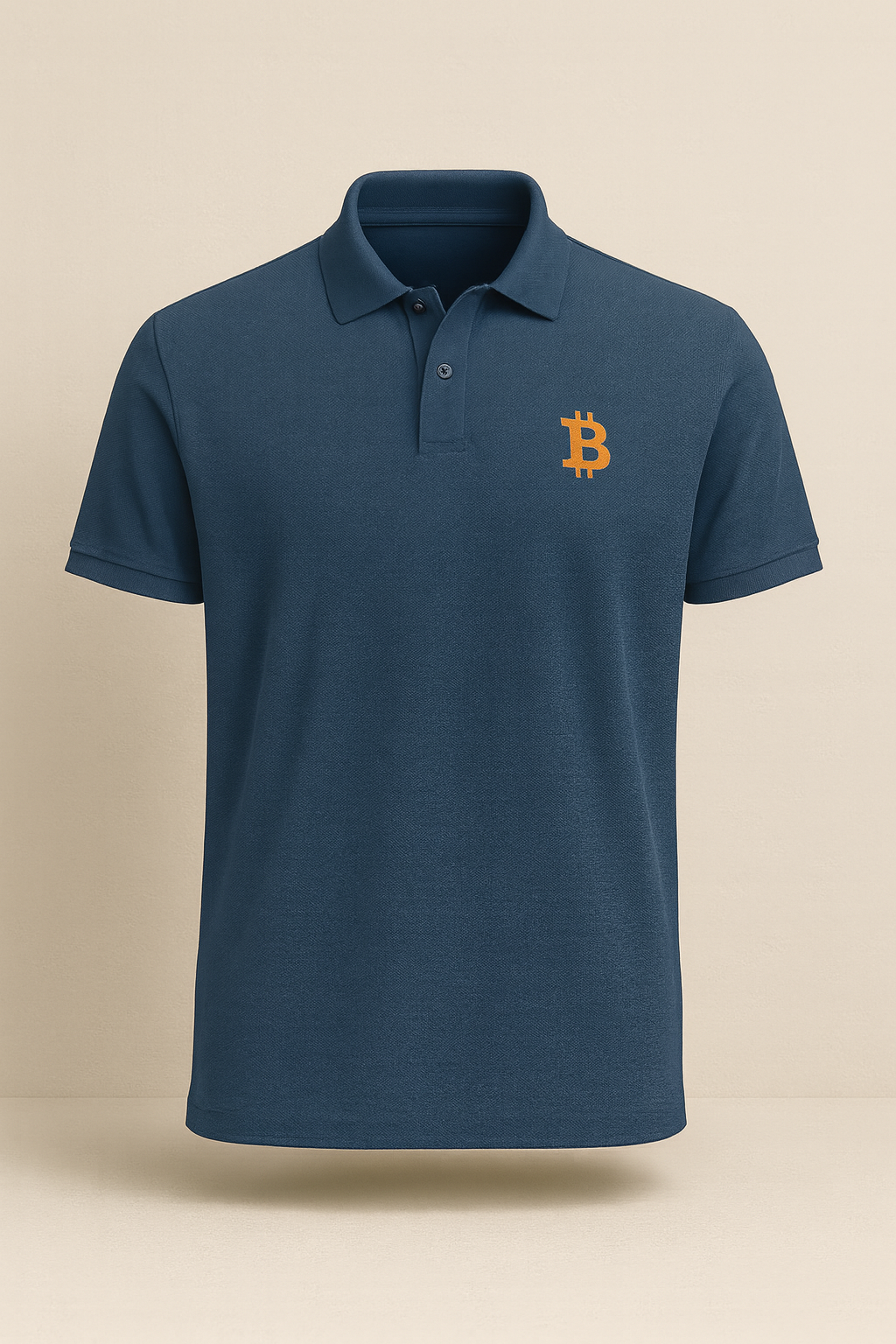 Bitcoin Premium Polo Shirt aus 100% Prozent Baumwolle