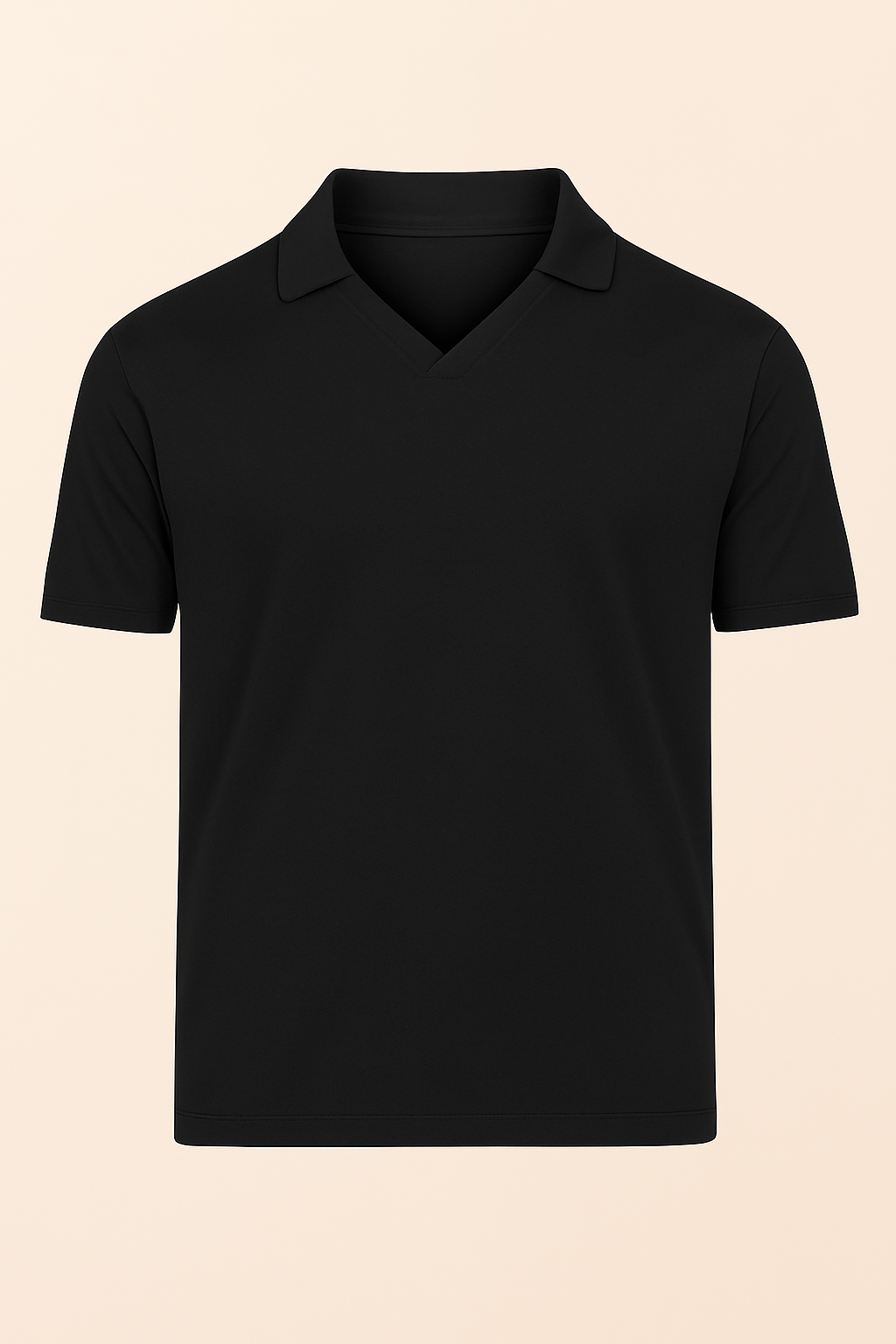 Premium Luxury Stretch V Neck Polo – Bio Baumwolle mit Elasthan