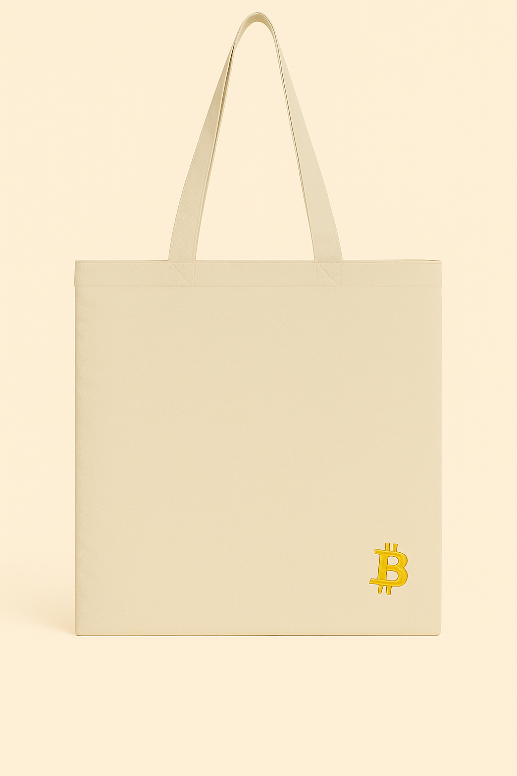 Bitcoin Premium Bio Baumwolltasche Organic 36×40×10 cm, 22 L Jyttebeutel