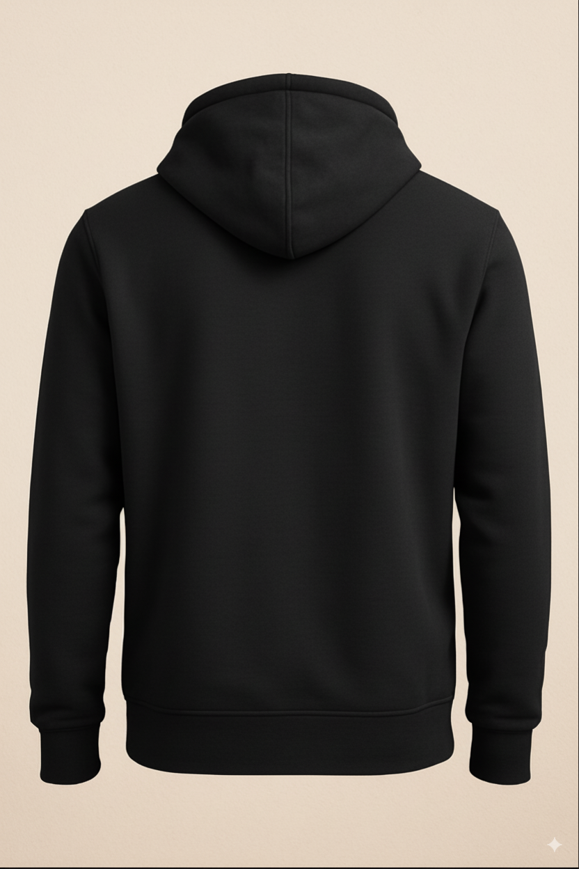 Premium Zip Hoodie Herren mit Kapuze aus Baumwolle und recyceltem Polyester