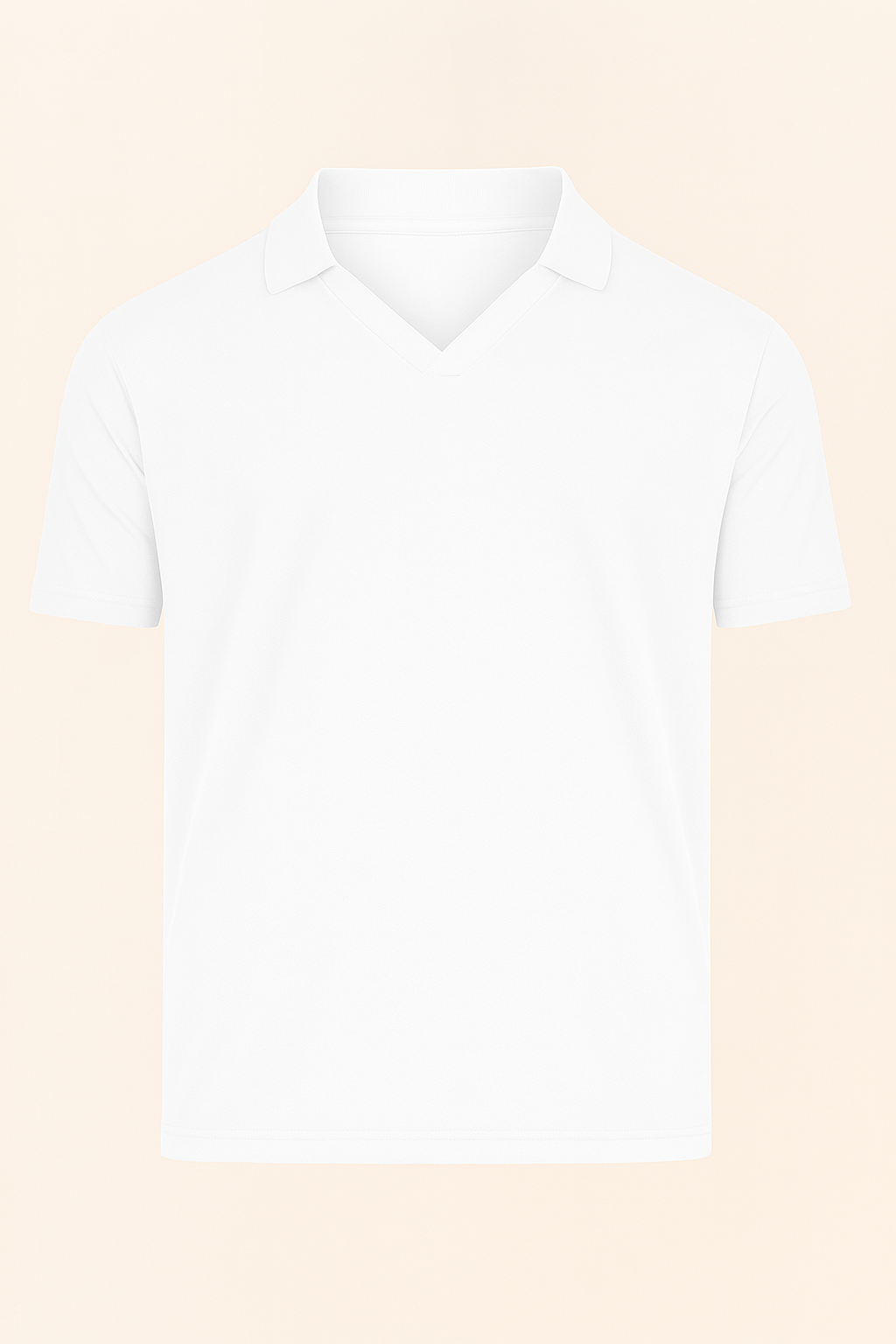 Premium Luxury Stretch V Neck Polo – Bio Baumwolle mit Elasthan